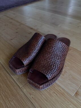 St. Agni Lattice Weave Sandals